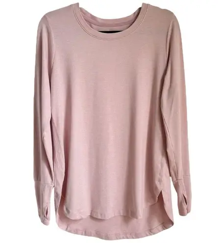 RBX Active Women's Crewneck Long Sleeve Ultra Soft Tunic Tee Light Pink Medium Size undefined