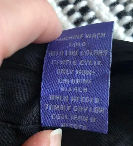 Vivienne Tam Vivienne, color block black/ purple mini skirt