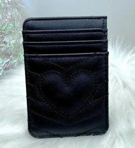 Black Love Heart Card Holder