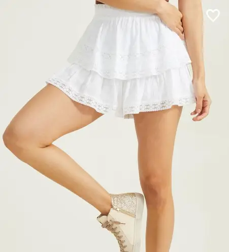 Aerie White Rock N Ruffle  Skirt. NOT SOLD ANYMORE.