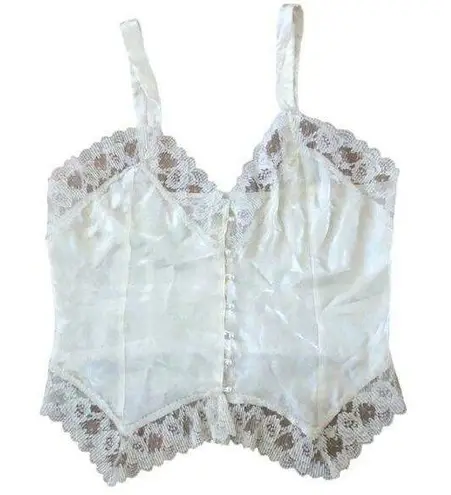 NWT 1980's Vintage, Lauren, Alexandra Bridal lingerie White camisole size large