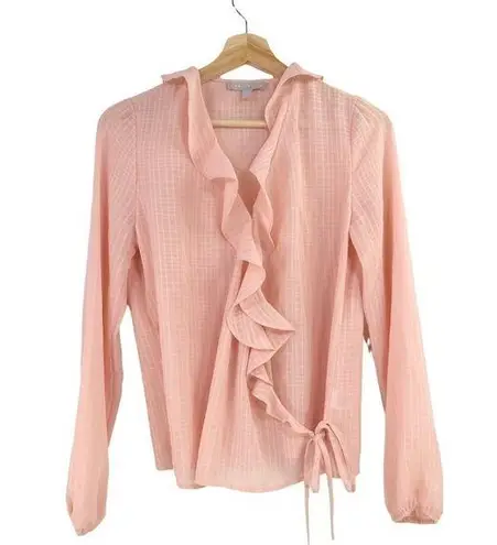 Chelsea28 NWOT - Ruffle Trim Wrap Blouse - XS
