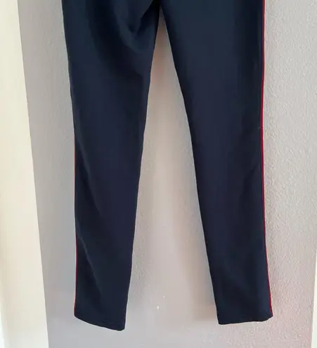 Boom Boom Jeans Navy Chino Stretch Pants with Red Stripe