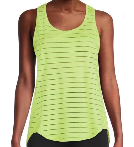 Avia Sheer Stripe Racerback Tank Top Lime Green Women’s XXL 2X 20
