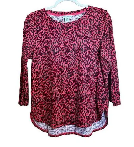 Tommy Bahama  Top Womens Large Multicolor Animal Print Cotton Blouse