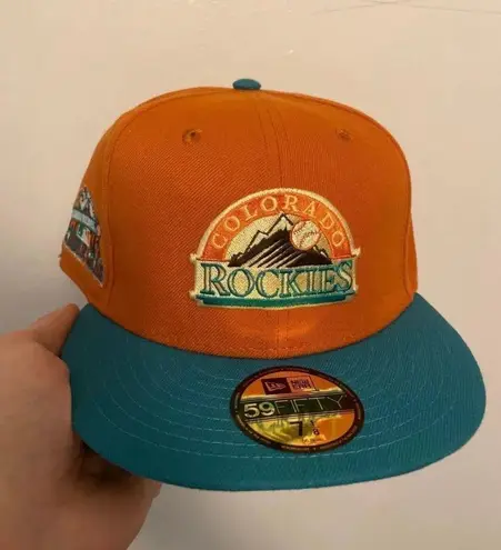 New Era Myfitteds Colorado Rockies 1998 ASG “Mesa Verde NP inspired size 7 1/8 brand new very rare