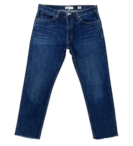 RE/DONE REDONE Originals High Rise Straight Leg Crop Jeans Dark Wash Denim Size 27