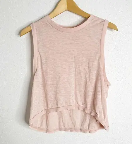 Free People  Movement Pink Crop Tank Size Extra Small