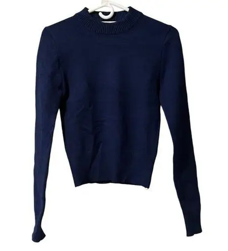 ZARA  Sweater Womens Medium Pullover Crew Neck Blue Long Sleeve Sweater Comfy