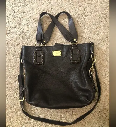 Michael Kors Big Valley North South Crossbody Tote Brown