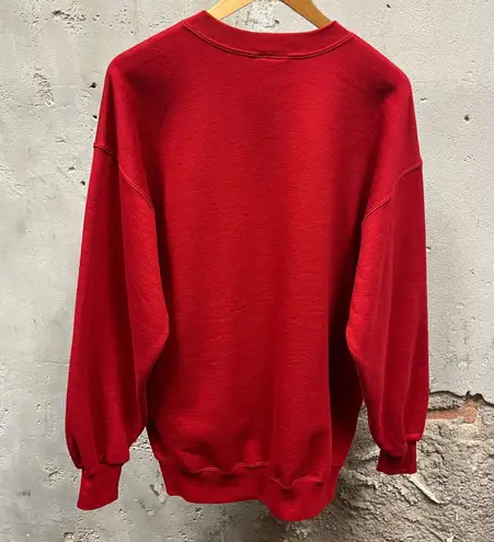 Nutmeg Vintage 90s Redskins Washington Crewneck Unisex Sweatshirt XL USA Made Red