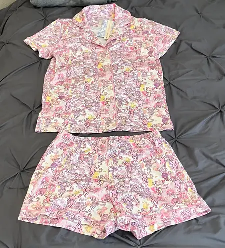 Roller Rabbit x LoveShackFancy Preppy Patchwork Polo PJ pajama set Pink Size XS