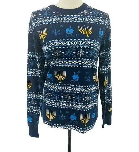 Hanna Andersson Hanukkah Women's Long John Top Small Sleep Shirt