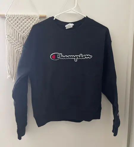 Champion black reverse weave crewneck sweatshirt