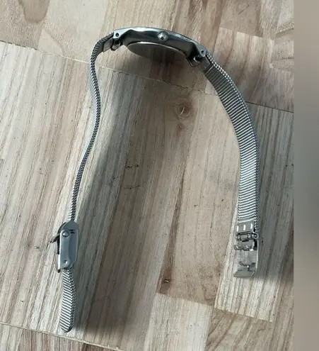 Skagen Steel Ladies Watch Mesh Stainless Adjustable Bracelet Black Dial