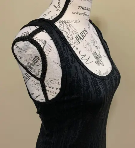 Mossimo Supply Co Mossimo Black Textured Faux Leather Large Tank Top