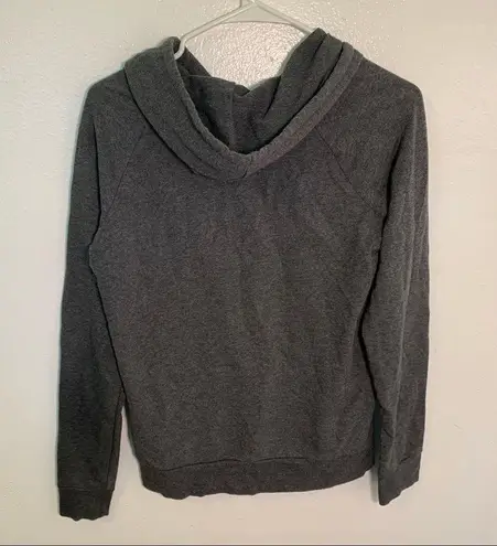 PRO MO Hooded Sweatshirt Hoodie Solid Gray Size L