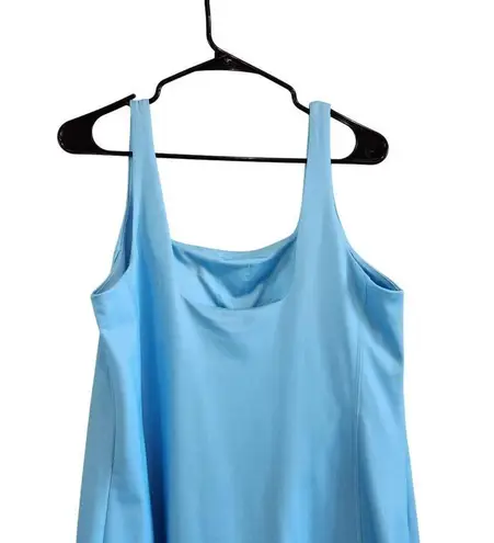 All In Motion Knit Slit Active Tennis Gym Dress Built In Short Blue Size XL