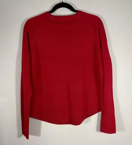 Sweet Romeo Womens crewneck long sleeve pullover sweater size S Red knit top