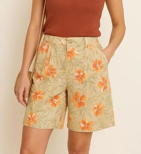 White Stag πΊ Vintage 90s Floral Bermuda Shorts β Vintage Size 14