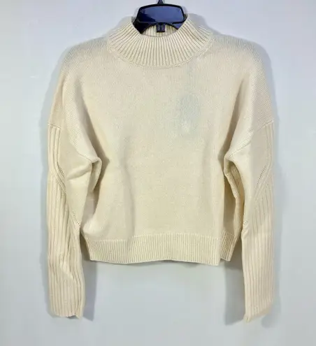 All Saints Orion Cashmere Mock Neck Jumper Sweater Ivory Small NWT