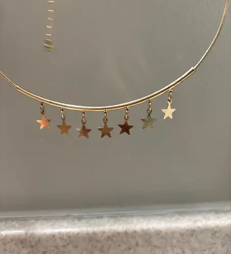 American Eagle gold Star necklace/choker 