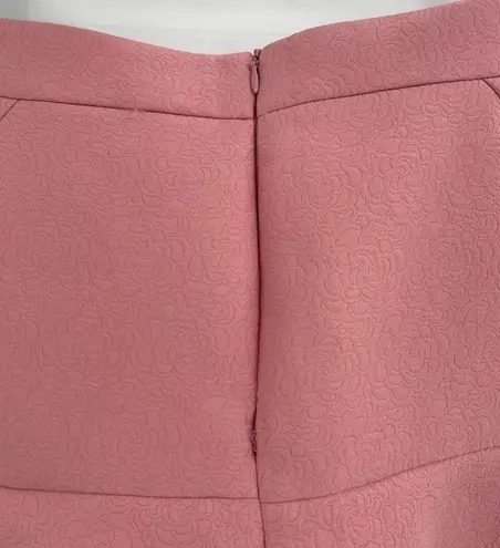 ZARA  Light Pink Peach High Waist Mini Short Cotton Textured Skirt Size Medium