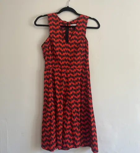 Derek Lam 10 Crosby Sleeveless Printed Godet Dress