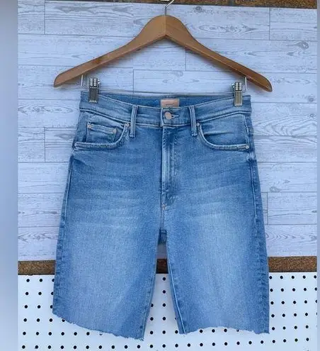 MOTHER HE INSIDER CROP STEP FRAY SHORTS LIMITED EDITION SIZE 27 Blue