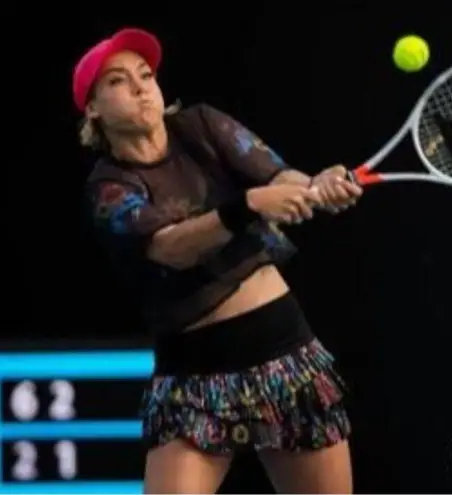 lucky in love X Bethanie Mattek Sands Worn Floral Mesh Top and Skort Set Size M