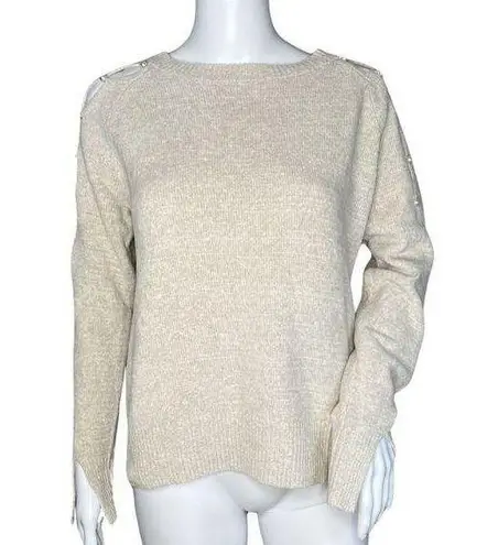 One Grey Day Sweater Women Extra Small XS Tan Updated Basic Boho Chic Minimalist