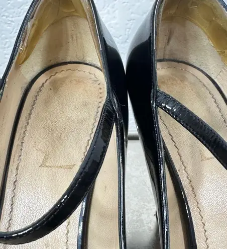 YSL Yves Saint Laurent Tribute Peep Toe Patent Leather Pump 39.5 8.5