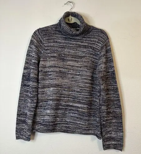 Jeanne pierre Women's Cable Knit Turtle Neck Pullover Sweater Size L