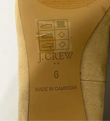 J.Crew Factory Tan Sueded Heel Pumps Size 6