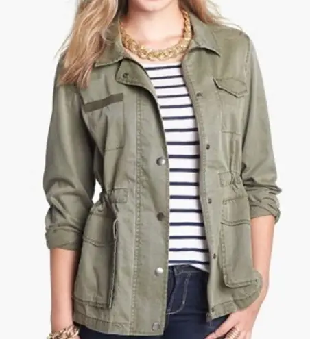 Rubbish Army Jacket Green Womens Size XS Cargo Military Pockets