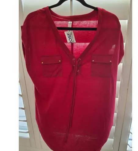 NWT By Design PerSeption Concept Women's XL Red Lace