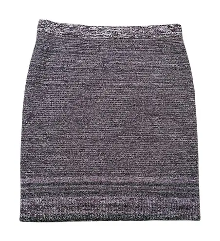 Etcetera purple, black & cream knit pencil skirt size L