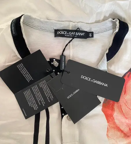 Dolce & Gabbana Flower Print Tee