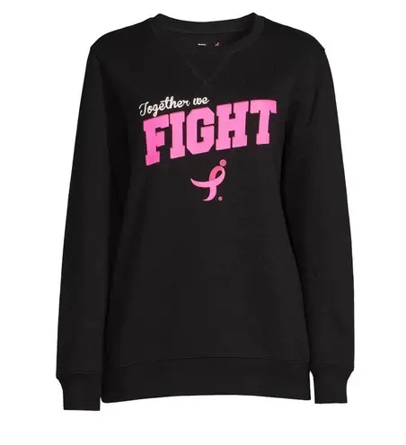 Susan G Komen Womens Sweatshirt In Black Size Small 4