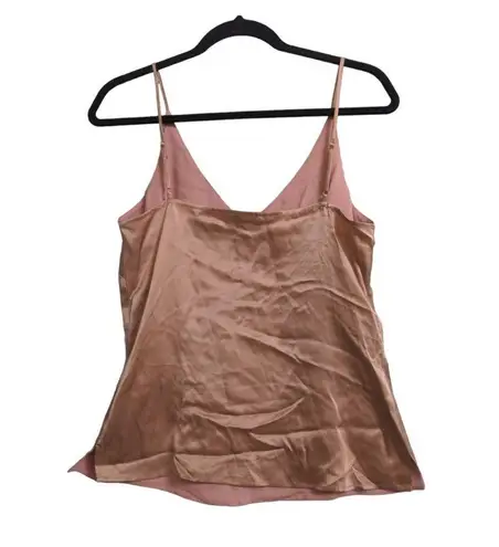 L'Agence Gabriella Silk Camisole Cami Beige Taupe Sleeveless Adjustable XS New