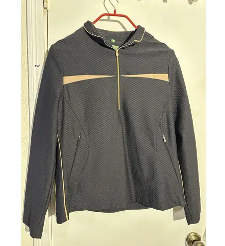 Tail Tech Performance 1/2 Zip Pullover in a textured Black size L. Size L