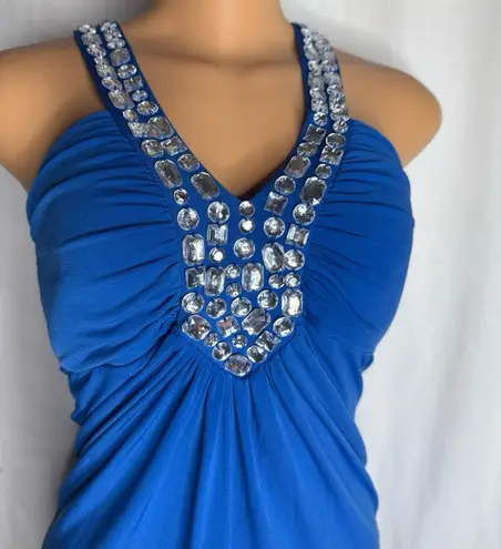 Studio Y Blue rhinestone tank top