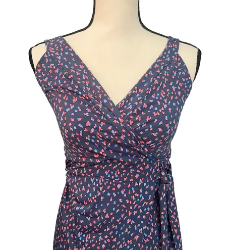 41 Hawthorn NEW Women's Blue Faux Wrap Hellena Maxi Dress Sz XS Stretch