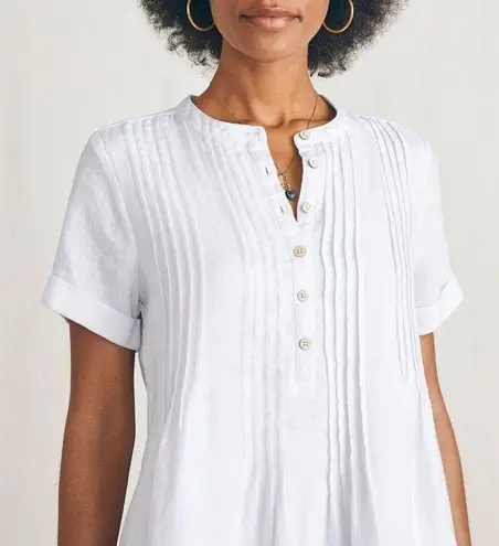 Faherty  Gemina Dress M in white