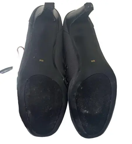 Ann marino Retro Ribbon Toe Tear Drop Cut Out Pumps Size 8 Blue