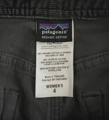 Patagonia Corduroy Charcoal Gray Organic Cotton Mini Skirt