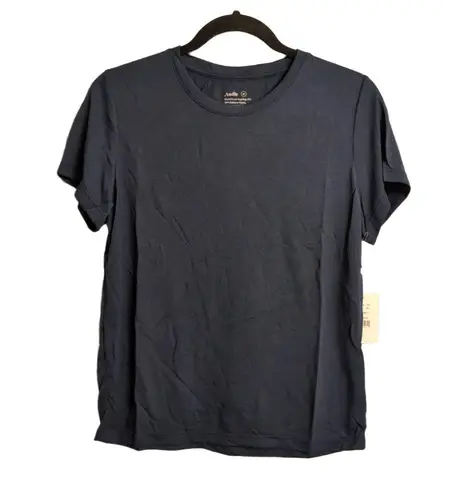 ANDIE NWT The Classic Tee Blue Sustainable Made In USA Crew Neck Casual M