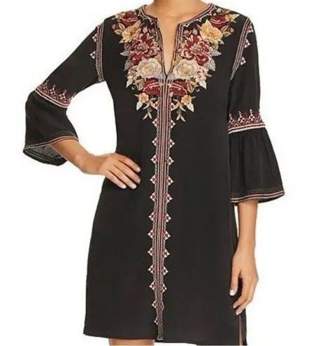 Johnny Was heavily embroidered silk Artemis dress NWT (oversized)