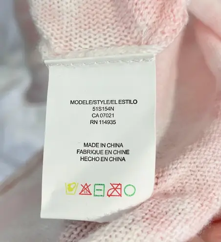 Cloth by Design New Convertible Side Slit Sweater Tie Dye Pink White