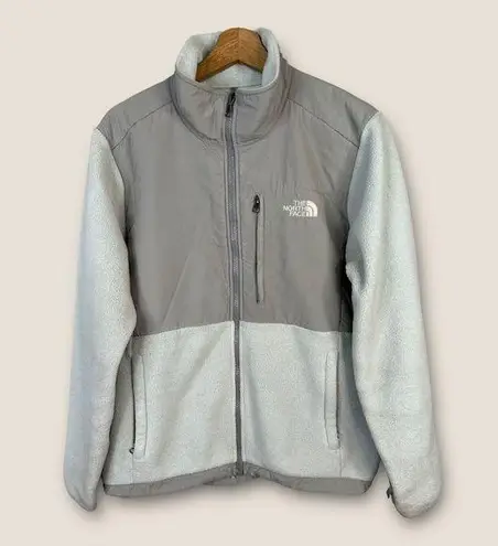 The North Face  Womens size Large Denali Polartec Fleece Jacket White Flaws